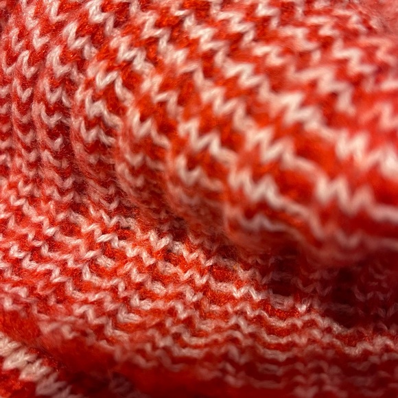 H&M Red and White Striped Knit Dress Sweater - Picture 4 of 5